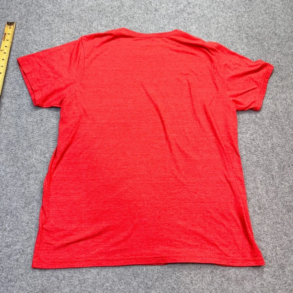 THE NORTH FACE T Shirt Mens XL Large Logo‎ Shirt Orange Color Short Sleeve